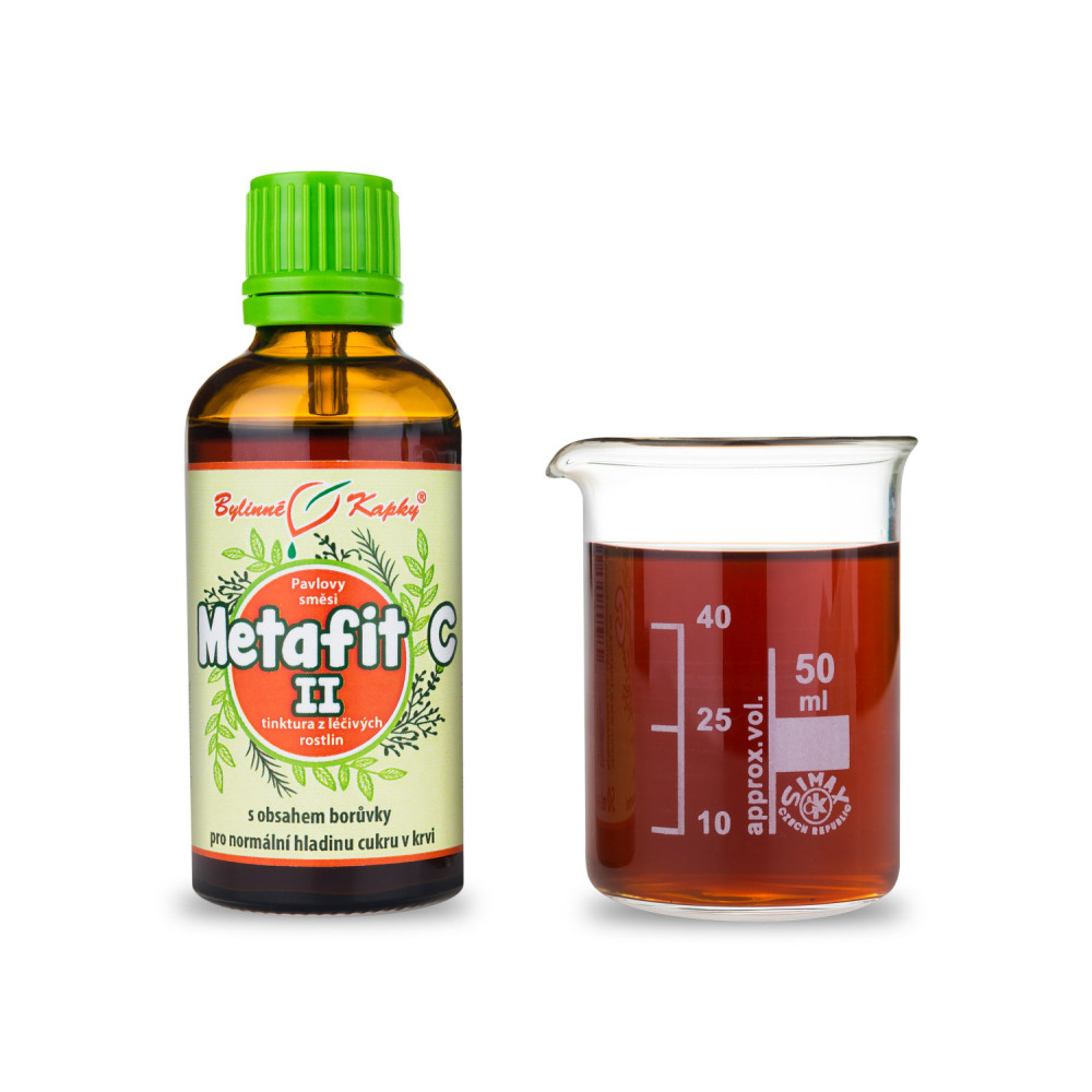 Metafit C II (cukrovka)  tinktura 50 ml - Bylinné Kapky