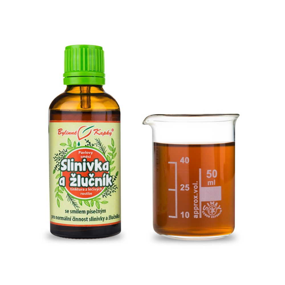 Slinivka a žlučník tinktura 50 ml - Bylinné Kapky