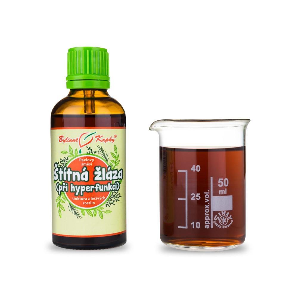 Štítná žláza hyperfunkce tinktura 50 ml - Bylinné Kapky