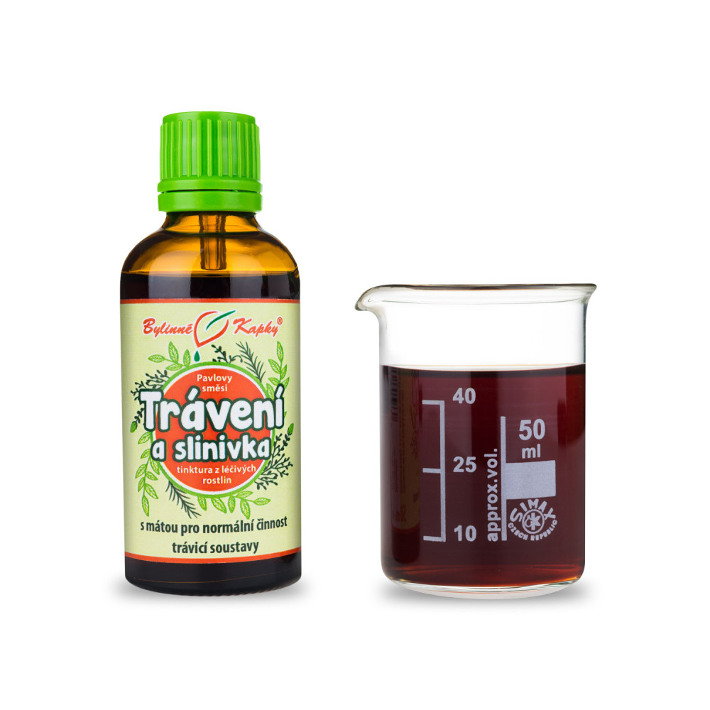 Trávicí cesty (Trávení a slinivka) tinktura 50 ml - Bylinné Kapky