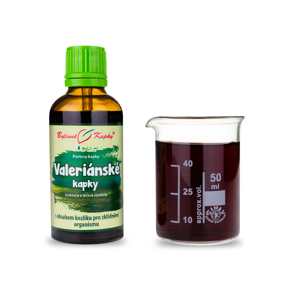 Valeriánské kapky  tinktura 50 ml - Bylinné Kapky