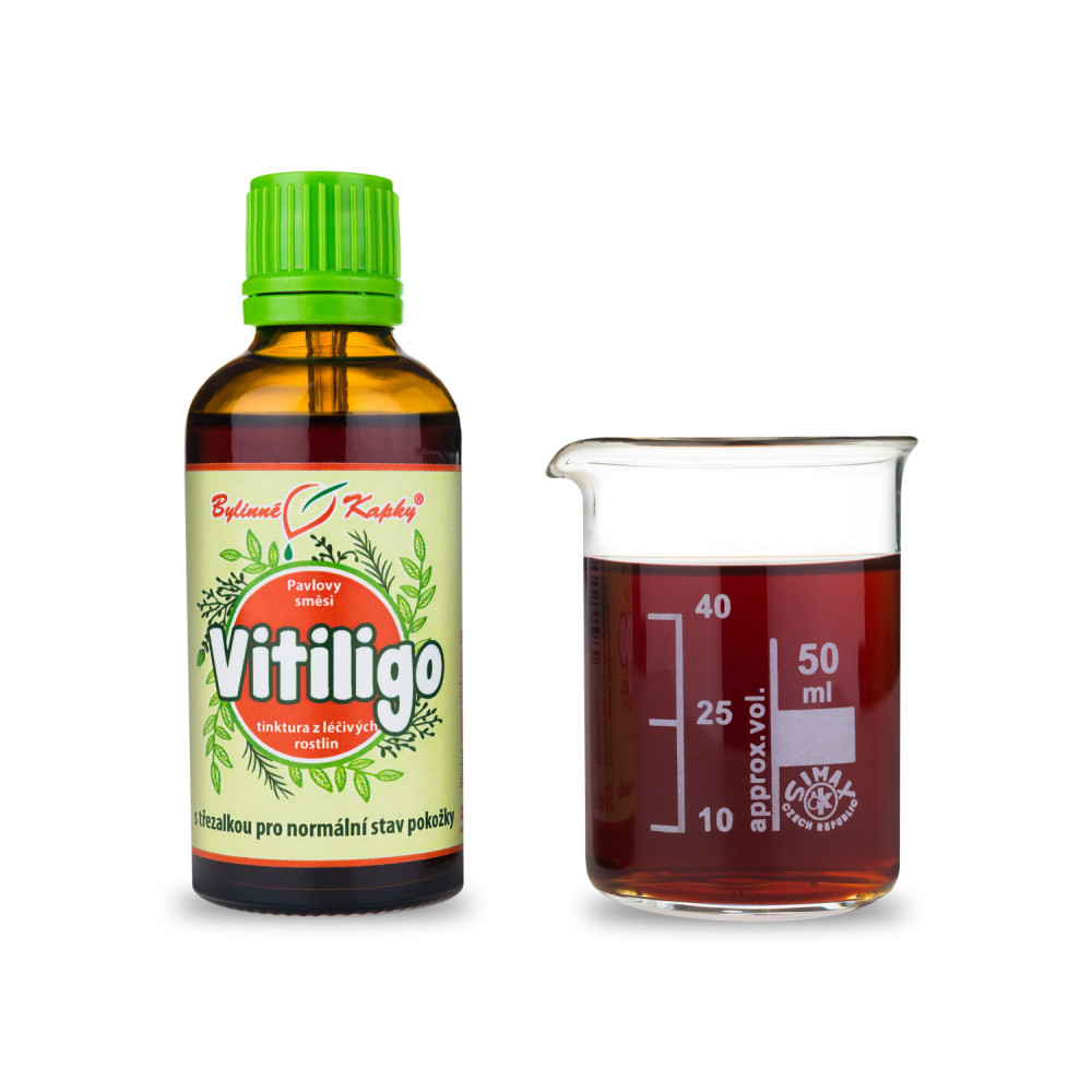 Pigmentace nedostatečná (Vitiligo) tinktura 50 ml - Bylinné Kapky