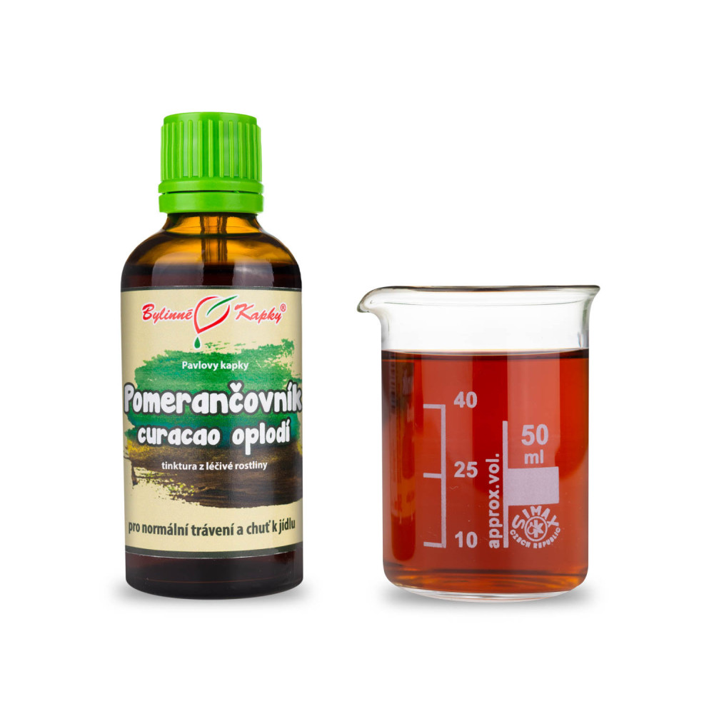 Pomerančovník curacao oplodí tinktura 50 ml - Bylinné Kapky