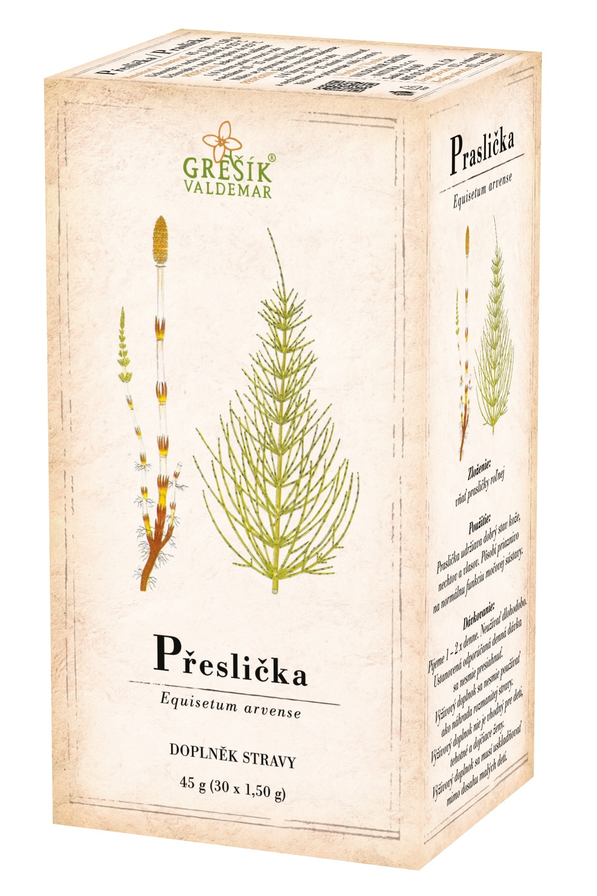 Přeslička - bylinný čaj porcovaný 30 x 1,5 g - Grešík