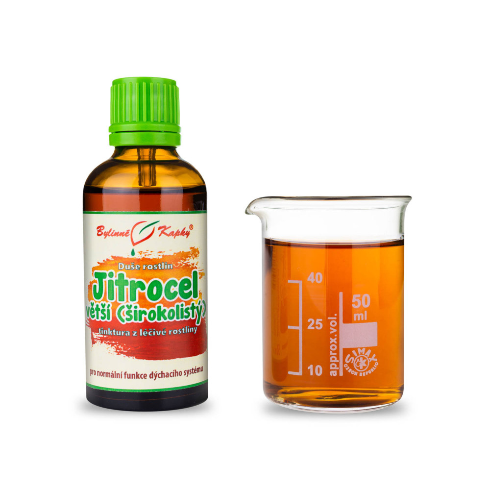 Jitrocel větší (širokolistý) - Duše rostlin tinktura 50 ml - Bylinné Kapky