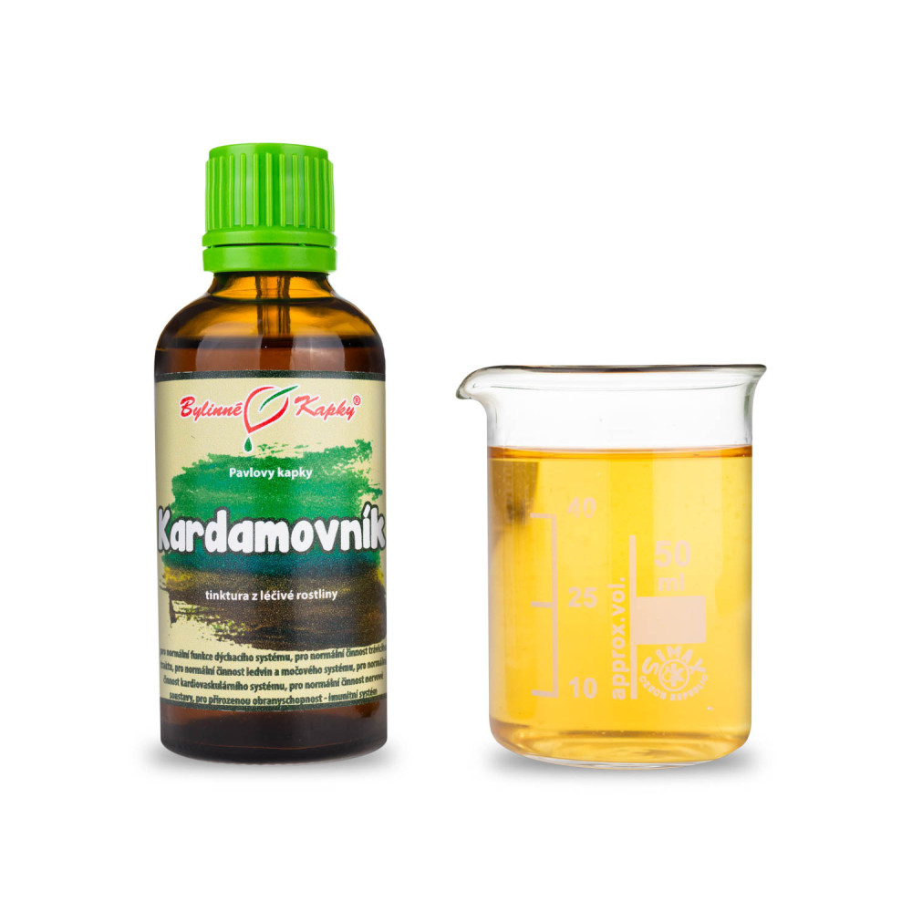 Kardamovník (kardamom) tinktura 50 ml - Bylinné Kapky