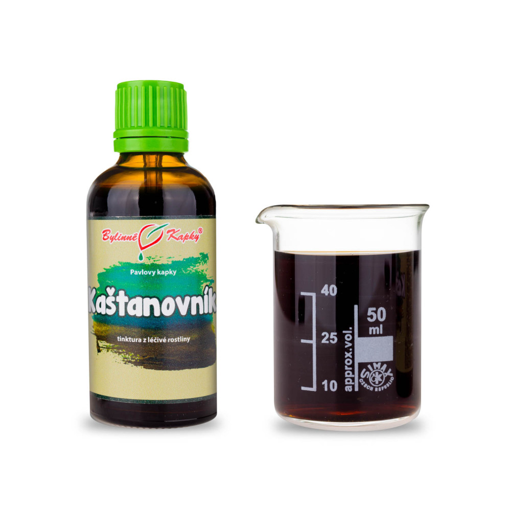 Kaštanovník tinktura 50 ml - Bylinné Kapky