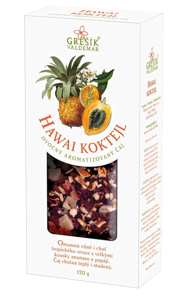 Hawai koktejl ovocný čaj sypaný 120g Grešík