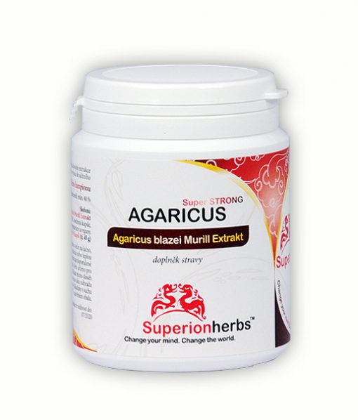 AGARICUS Extrakt 40 % polysacharidů 90kapsl. - Superionherbs