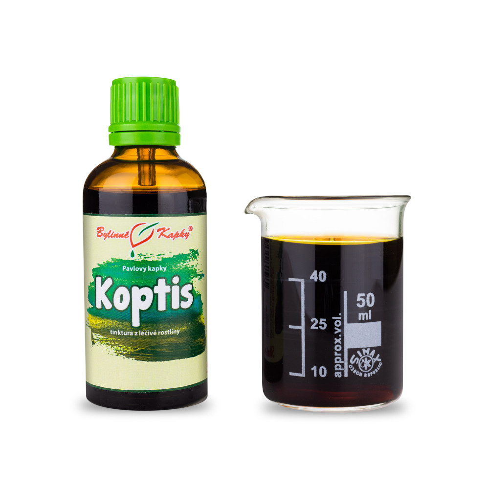 Koptis tinktura 50 ml - Bylinné Kapky