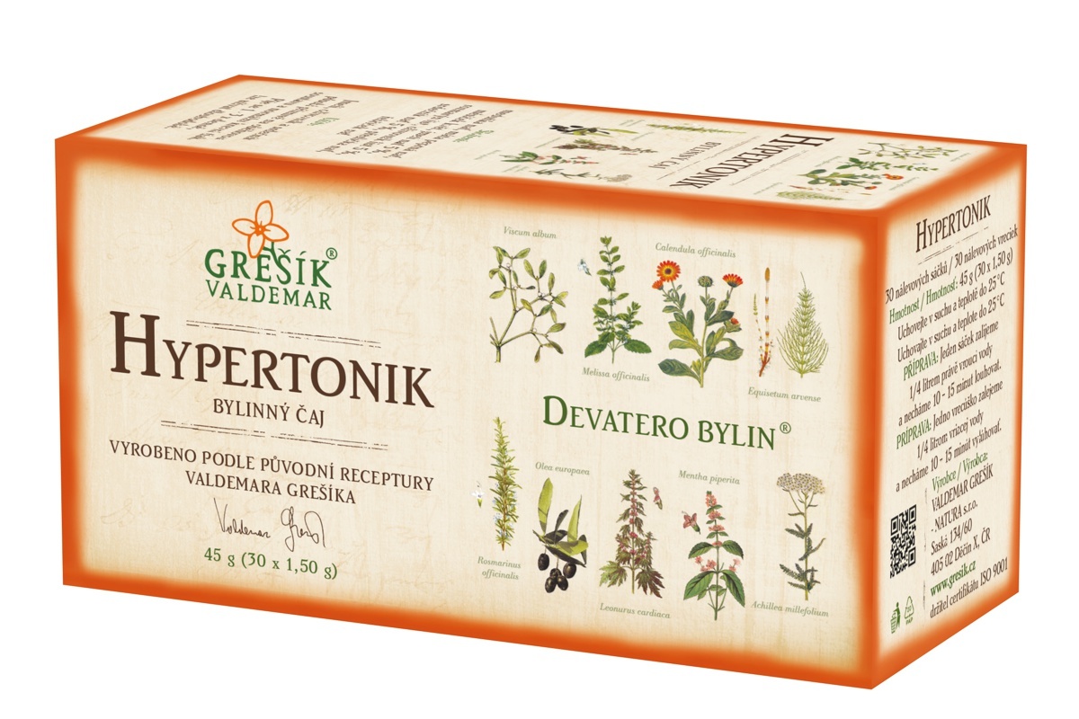 Hypertonik Devatero bylin porcovaný 30x1,5g - Grešík
