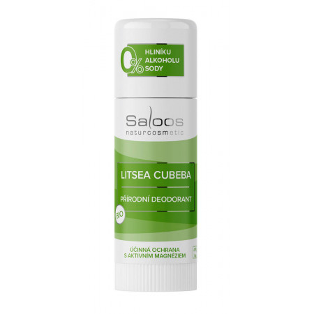 Litsea cubeba BIO přírodní deodorant s ativním magnéziem 60g - Saloos