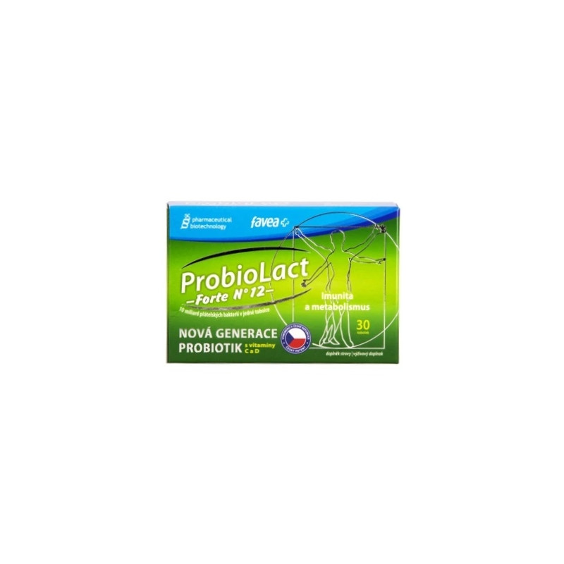 ProbioLact FORTE N°12 s vitamíny C a D 30 tob. 42,5g - favea