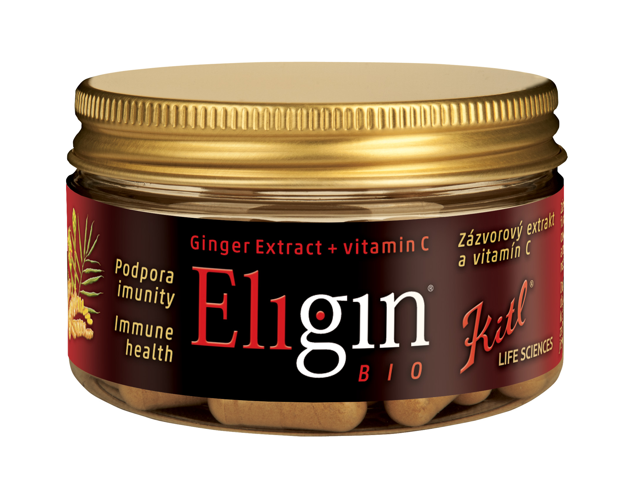 Eligin Bio 40 kapslí zázvorový extrakt - Kitl