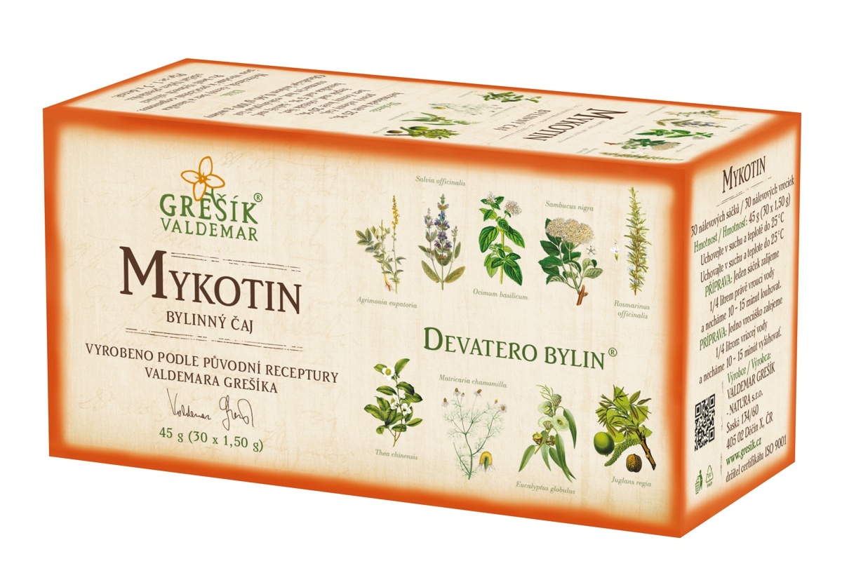 Mykotin Devatero bylin porcovaný 30x1,5g - Grešík