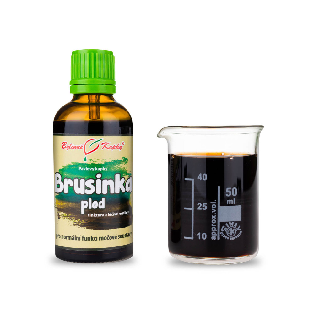 Brusinka plod tinktura 50 ml - Bylinné Kapky