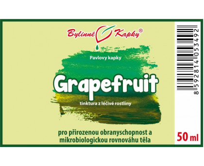 Grapefruit (grep) tinktura 50 ml - Bylinné Kapky