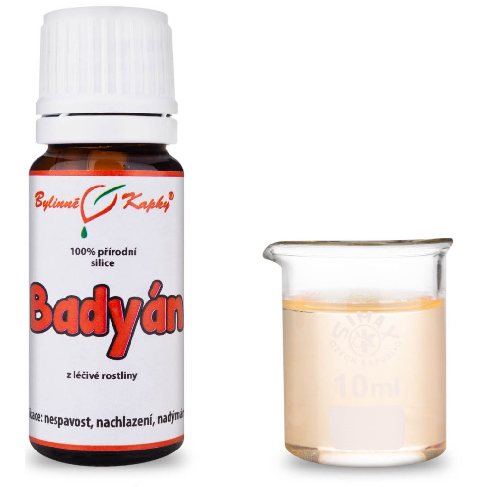 Badyán 100 % přírodní silice (směs éterických) olejů 10 ml - Bylinné Kapky