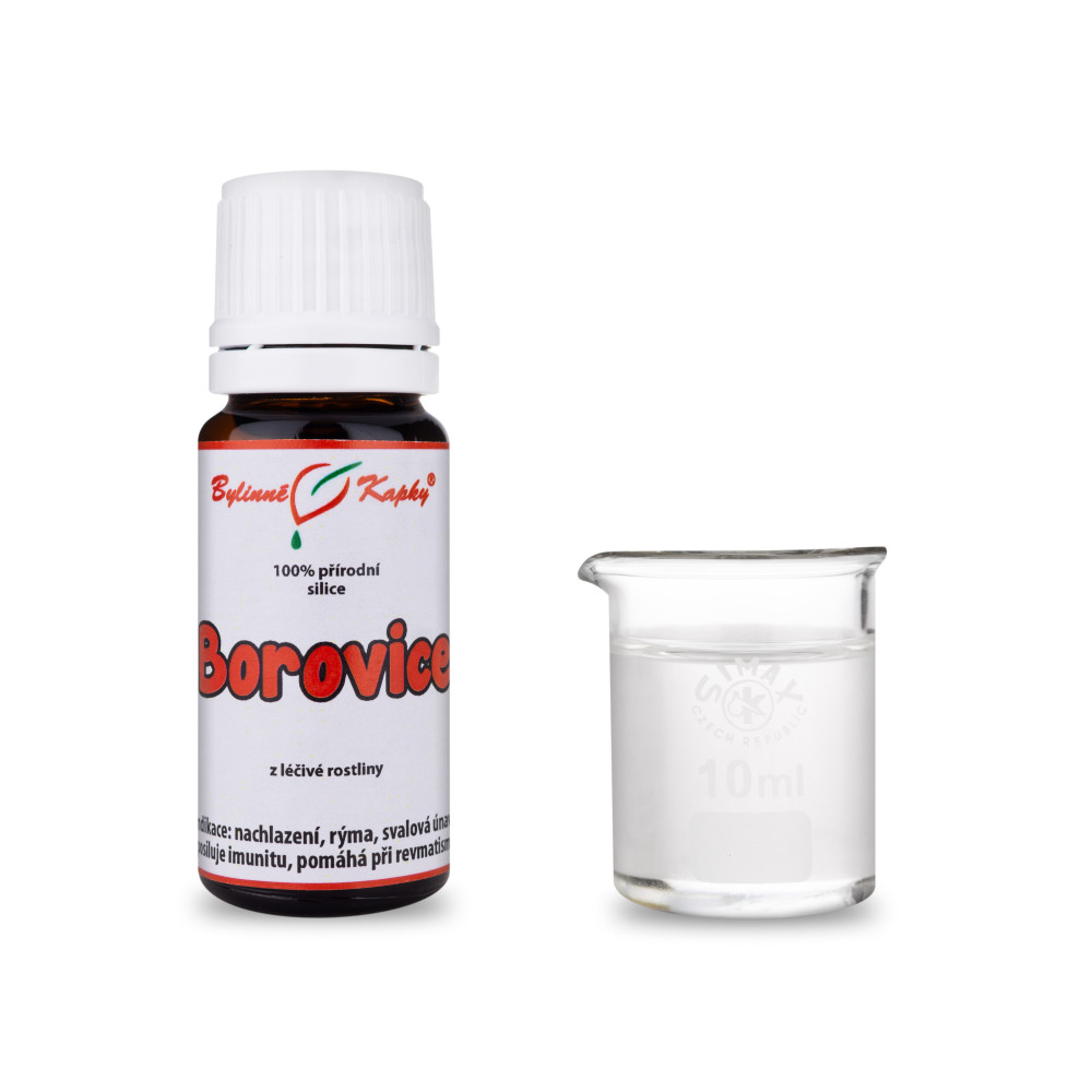 Borovice 100 % přírodní silice (směs éterických) olejů 10 ml - Bylinné Kapky