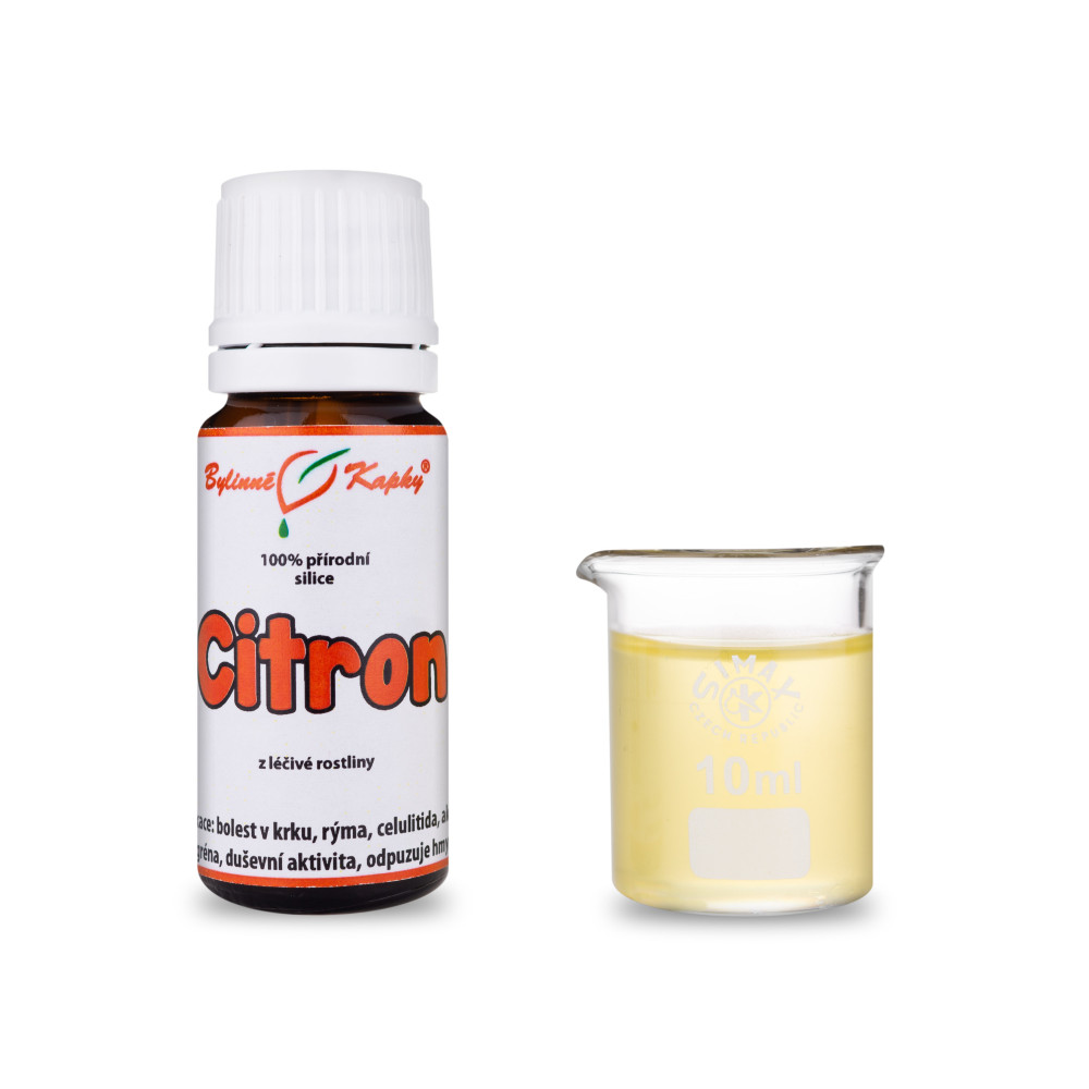 Citron 100 % přírodní silice (směs éterických) olejů 10 ml - Bylinné Kapky