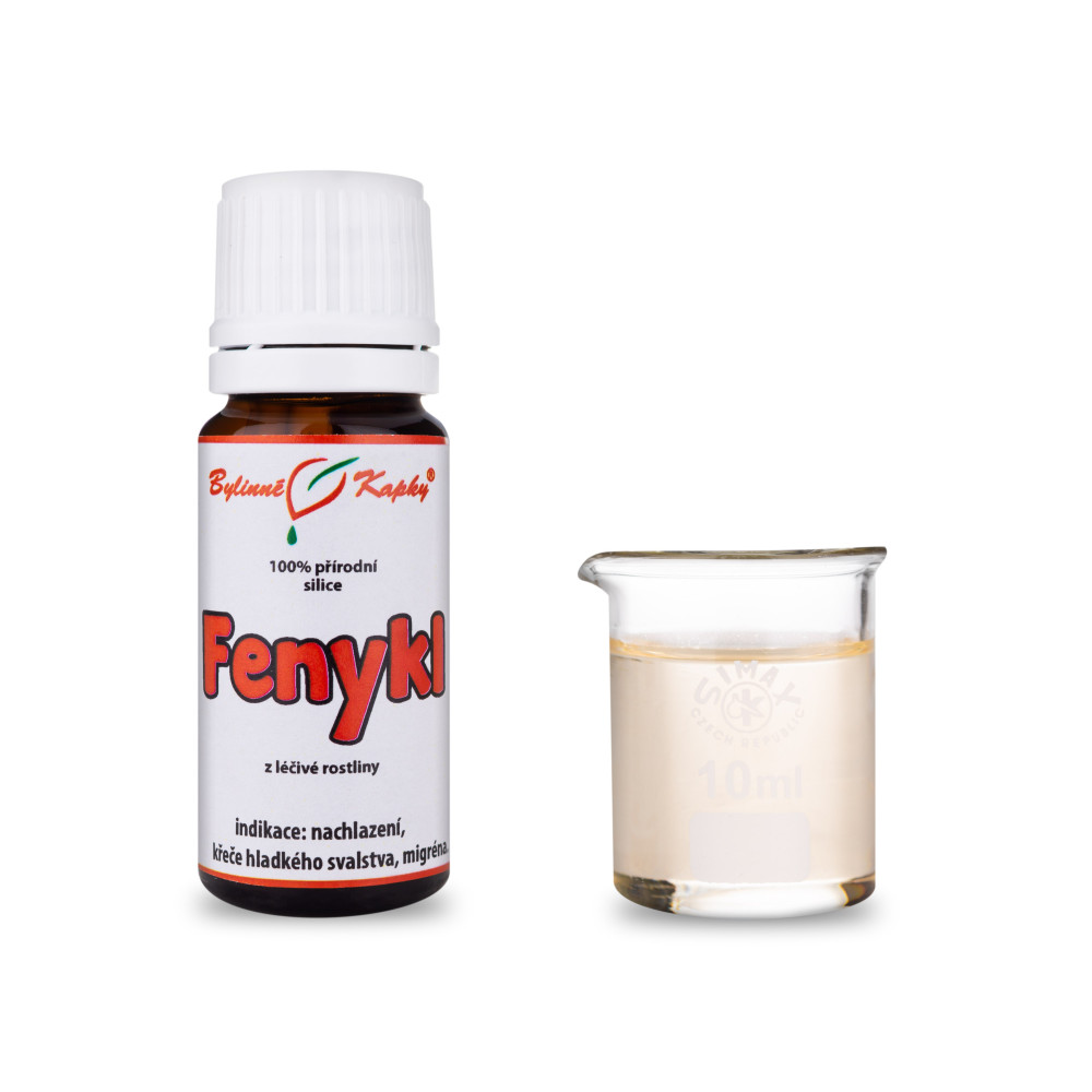 Fenykl 100 % přírodní silice (směs éterických) olejů 10 ml - Bylinné Kapky