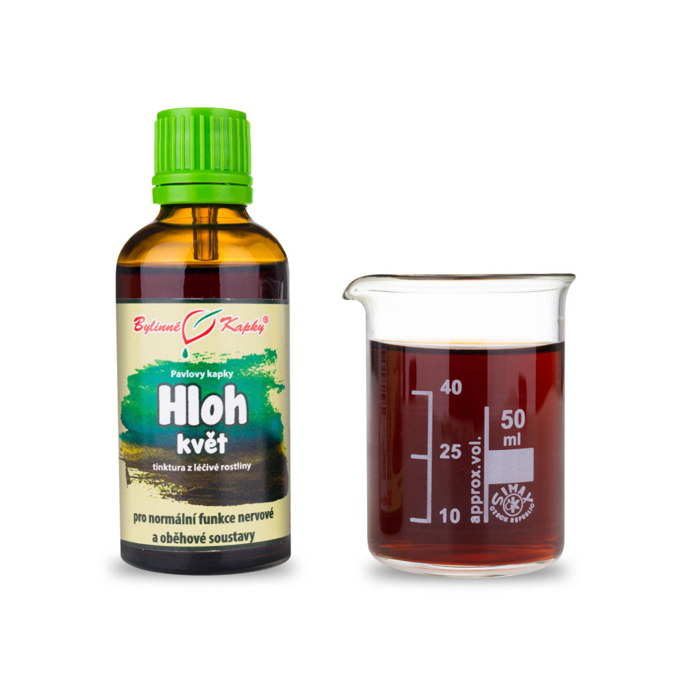 Hloh květ tinktura 50 ml - Bylinné Kapky