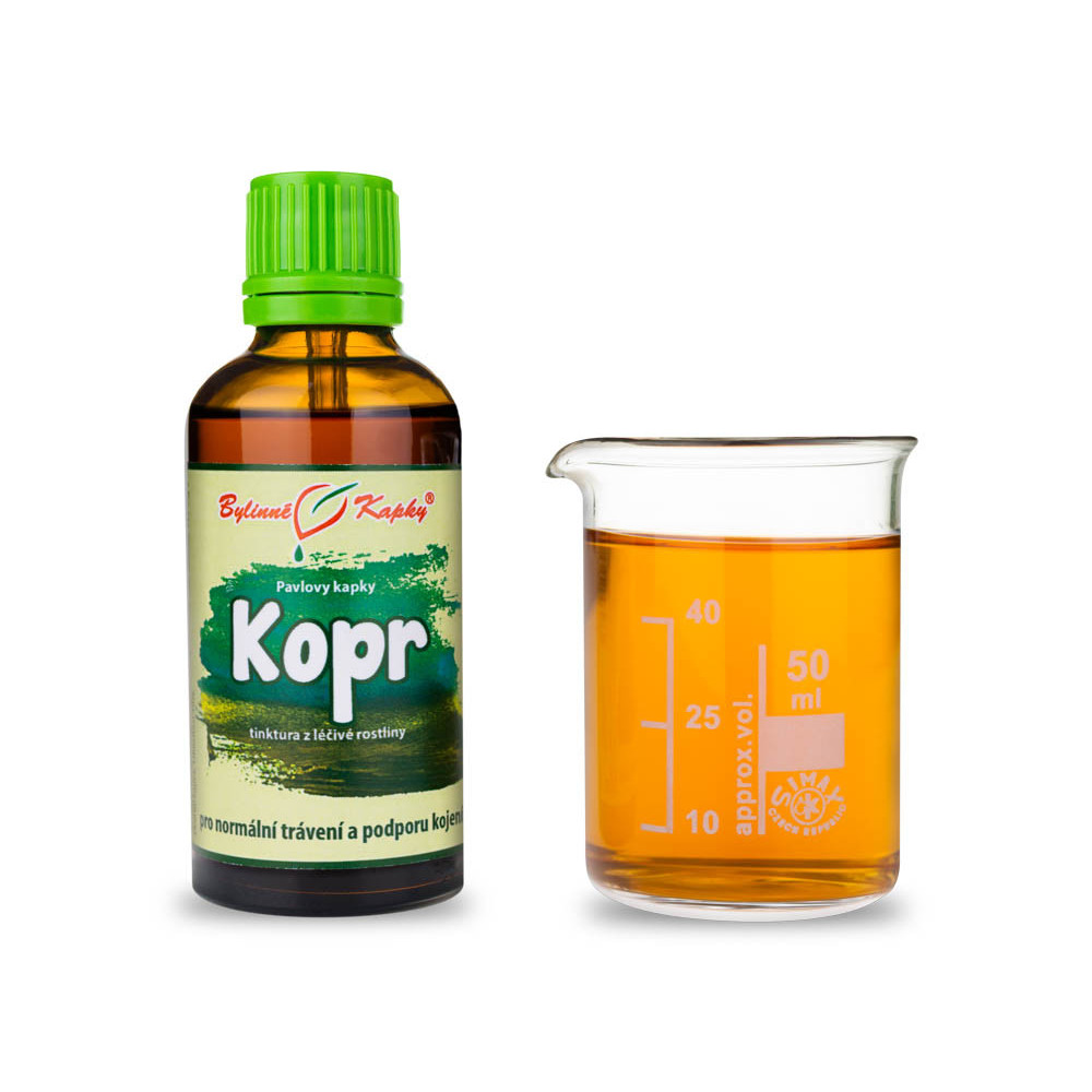 Kopr tinktura 50 ml - Bylinné Kapky