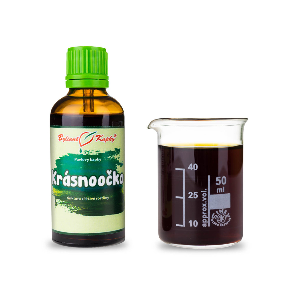 Krásnoočko tinktura 50 ml - Bylinné Kapky