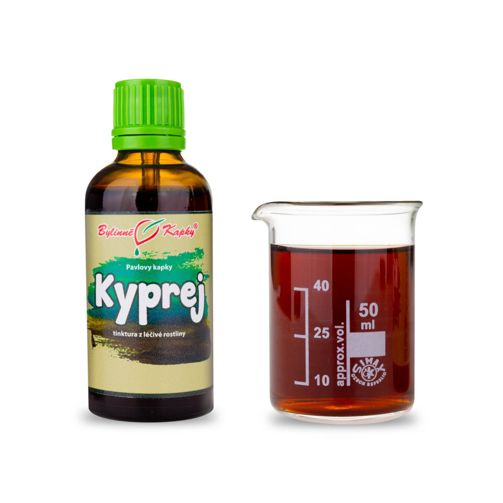 Kyprej vrbice tinktura 50 ml - Bylinné Kapky