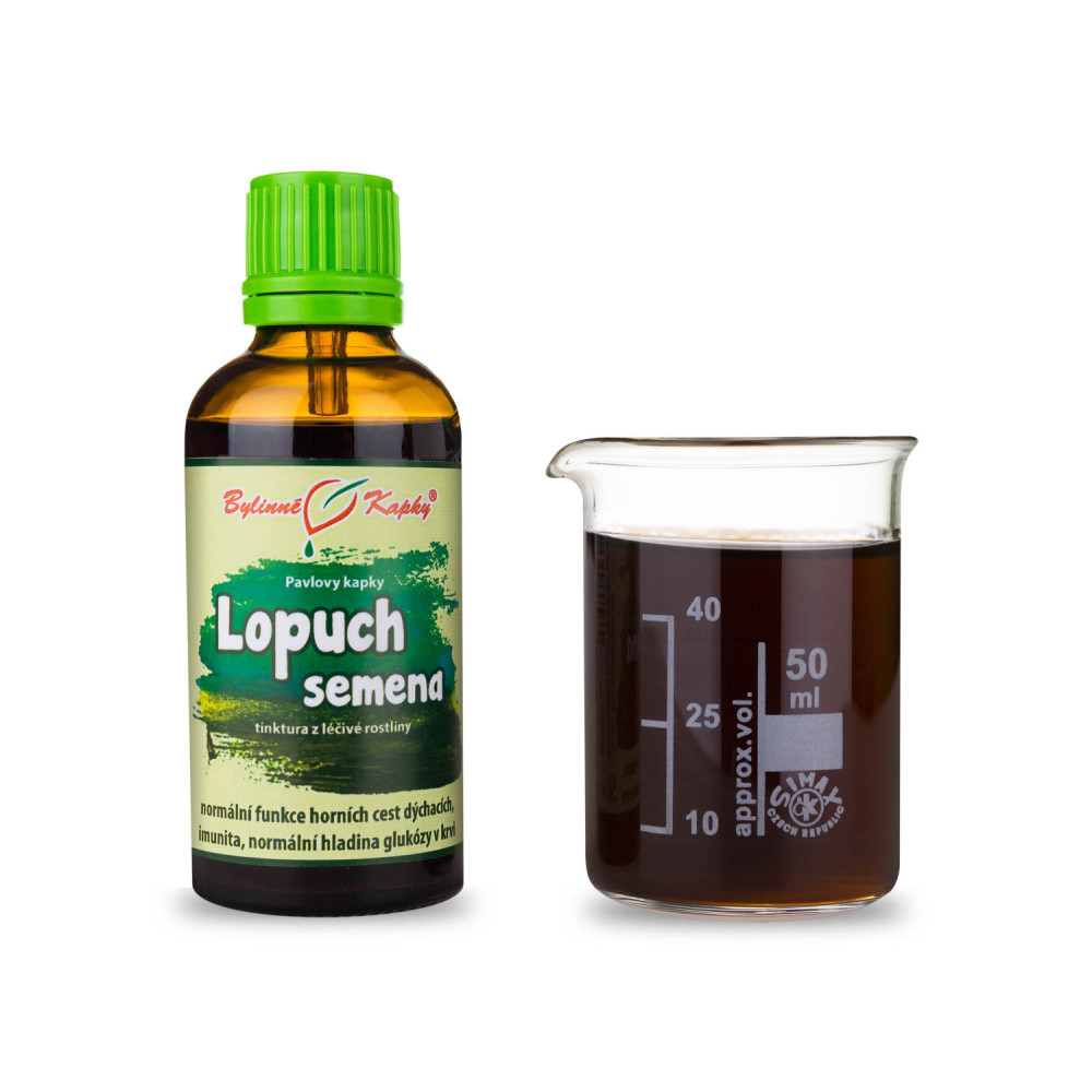 Lopuch semena tinktura 50 ml - Bylinné Kapky