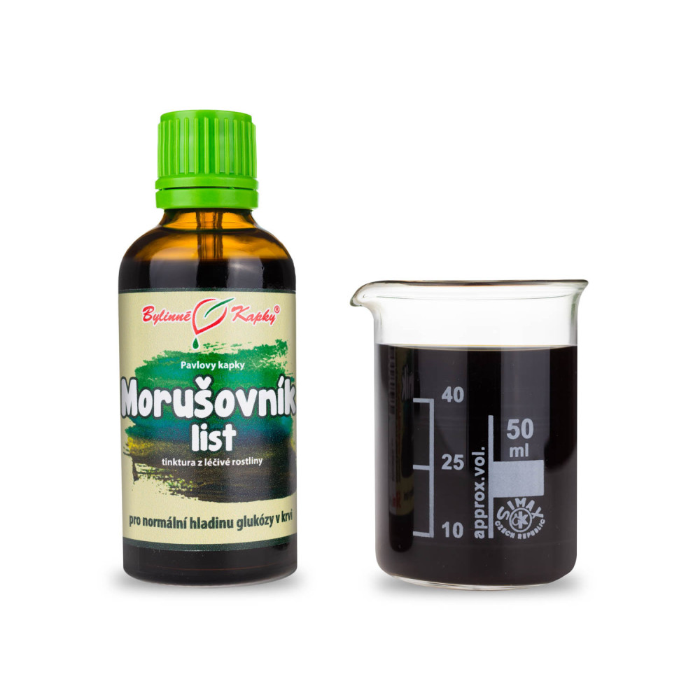 Morušovník list tinktura 50 ml - Bylinné Kapky
