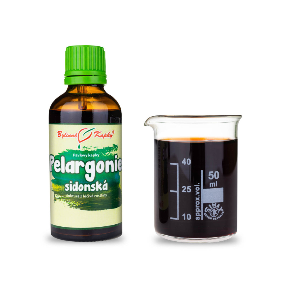 Pelargonie sidonská tinktura 50 ml - Bylinné Kapky 