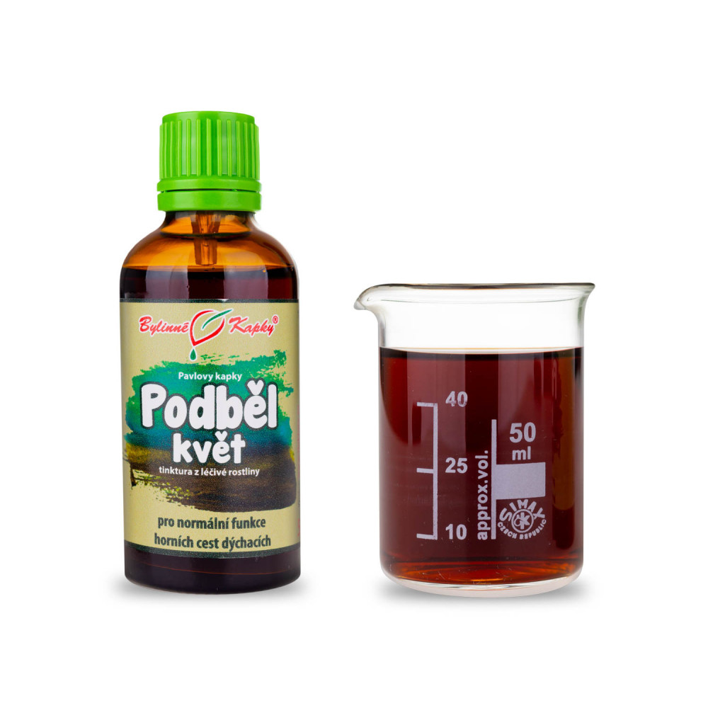 Podběl květ tinktura 50 ml - Bylinné Kapky