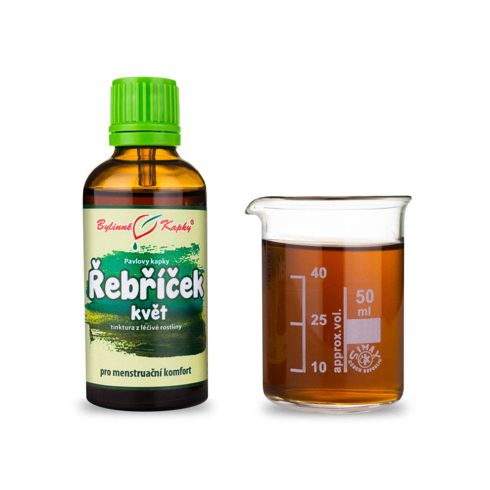 Řebříček květ tinktura 50 ml - Bylinné Kapky