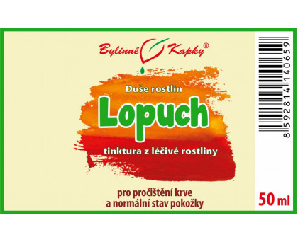 Lopuch kořen - Duše rostlin tinktura 50 ml - Bylinné Kapky