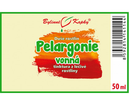 Pelargonie vonná - Duše rostlin tinktura 50 ml - Bylinné Kapky
