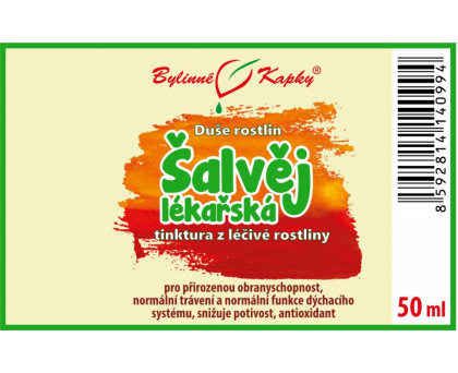 Šalvěj lékařská - Duše rostlin tinktura 50 ml - Bylinné Kapky