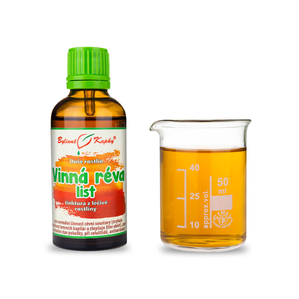 Vinná réva list kapky Duše rostlin tinktura 50 ml - Bylinné Kapky