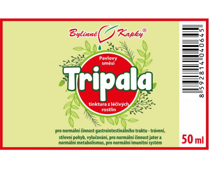 Tripala (Triphala) tinktura 50 ml - Bylinné Kapky