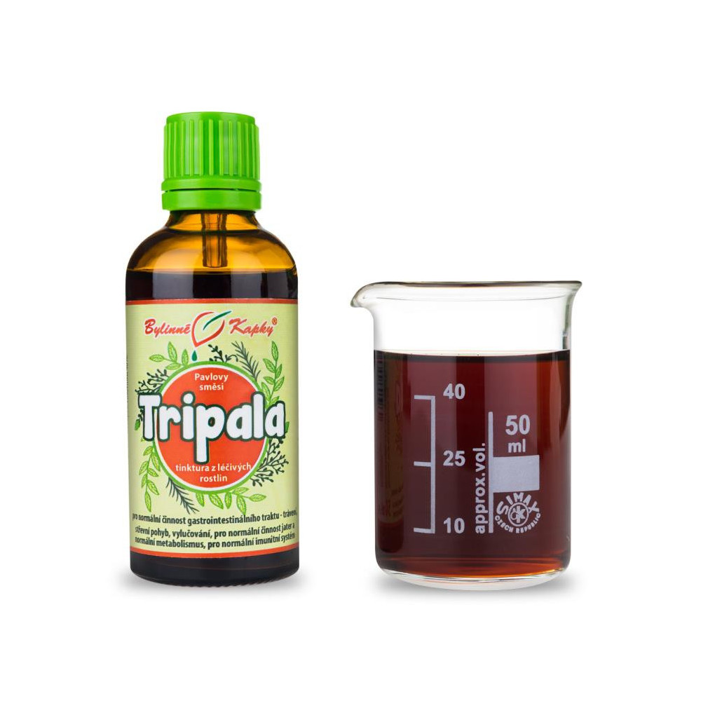 Tripala (Triphala) tinktura 50 ml - Bylinné Kapky