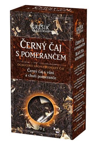 Černý čaj s pomerančem 70 g - Grešík