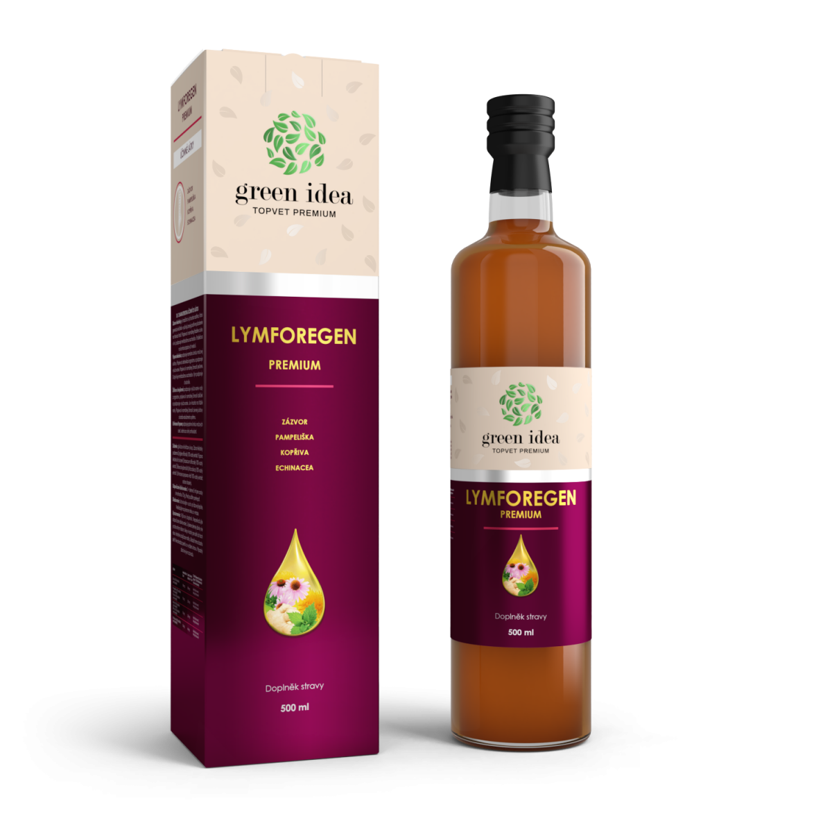 Lymforegen premium sirup 500 ml - Topve