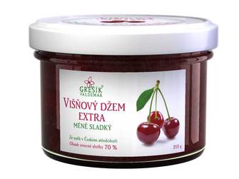 Višňový džem extra Méně sladký 215 g - Valdemar Grešík
