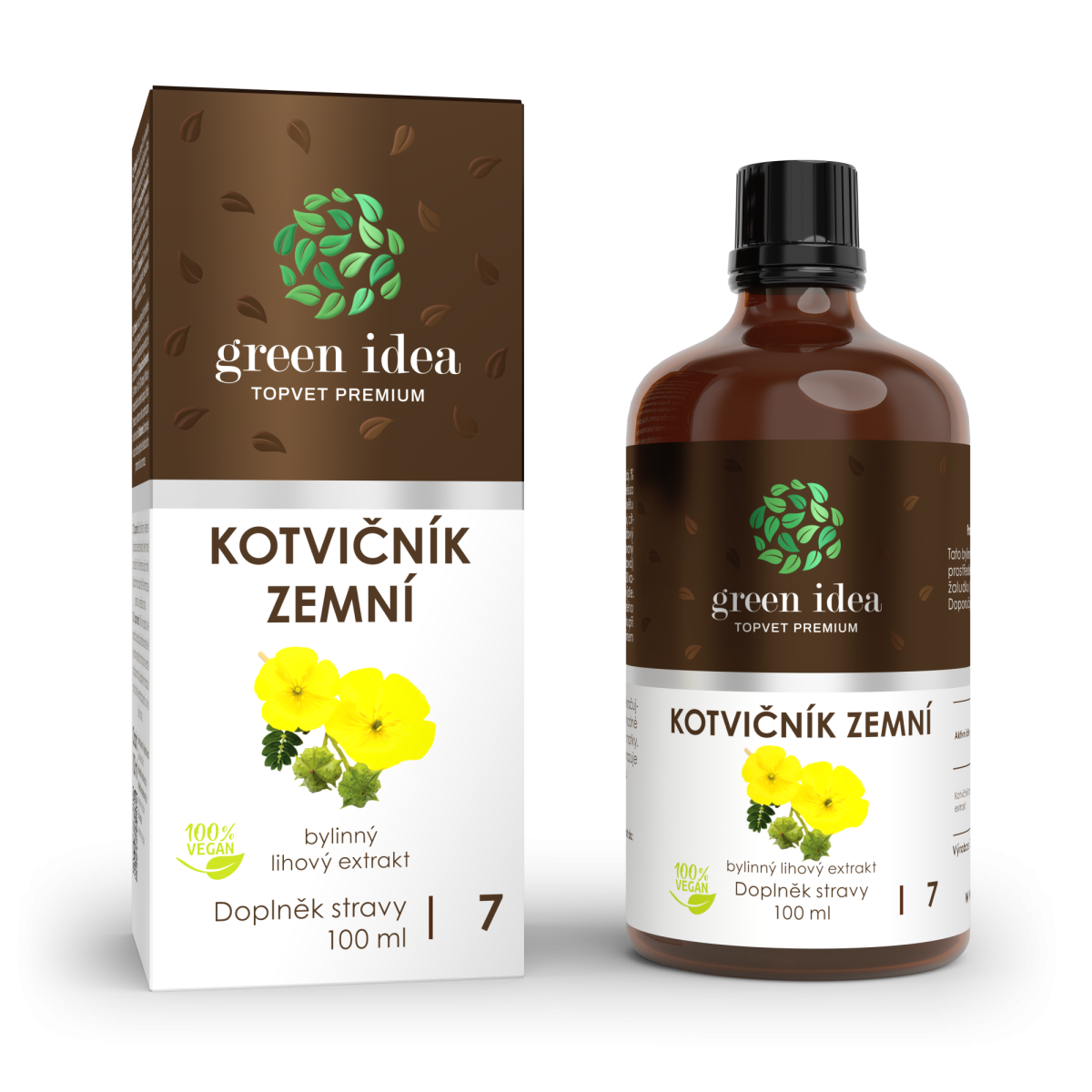 Kotvičník zemní tinktura 100 ml - Topvet