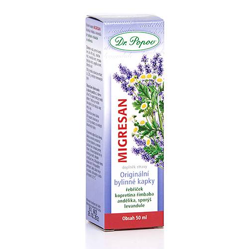 Migresan  bylinné kapky 50 ml - Dr. Popov