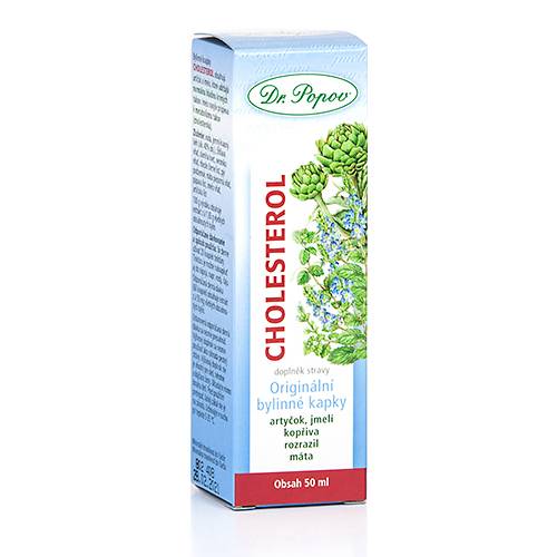 Cholesterol bylinné kapky 50 ml - Dr. Popov