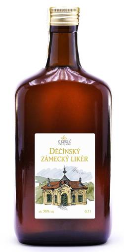 Děčínský zámecký likér 0,7 l - Valdemar Grešík