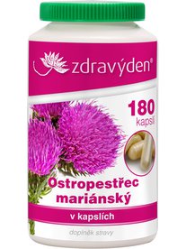 Ostropestřec mariánský 180 kapslí - Zdravý den