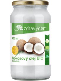  Kokosový olej BIO 950 ml bez vůně - Zdravý den
