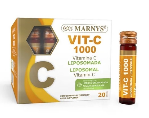 Vitamin-C 1000 (lipozomální vitamín C) 20 x 10 ml - MARNYS